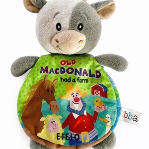 Ebba Baby Old MacDonald Plush Book Cow Soft Toy Aurora World Farm-AC245